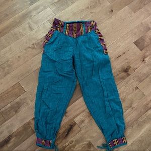 Teal capris
